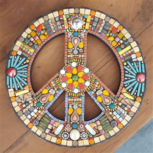 Mosaic Peace Sign